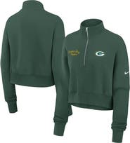 Nike Women's Nike Green Green Bay Packers Primetime Phoenix Half-Zip Sweatshirt