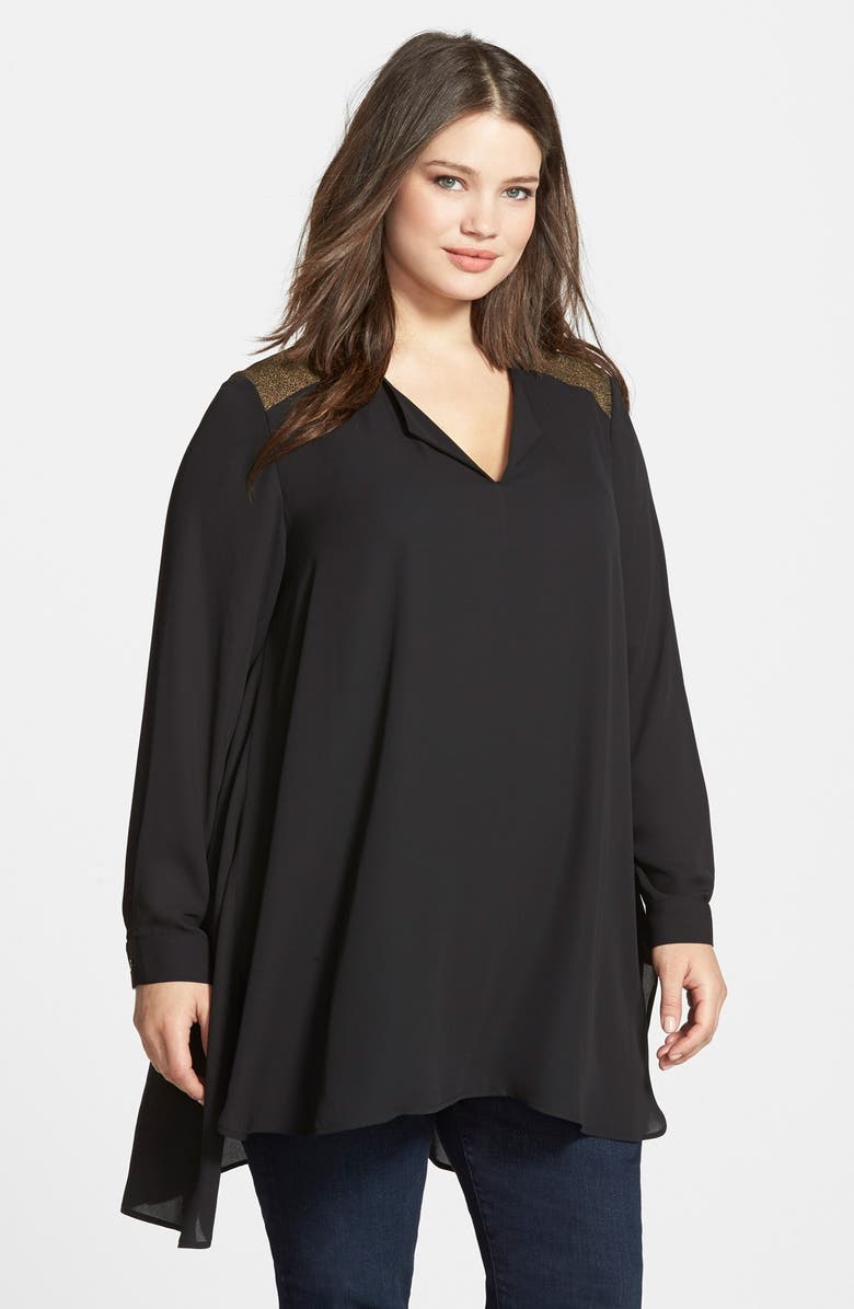 Sejour Split Neck High/Low Tunic, Main, color, 