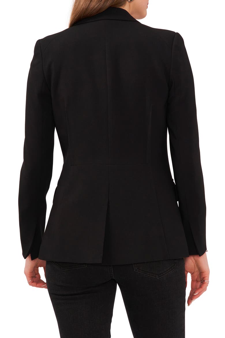 One-Button Blazer, Alternate, color, RICH BLACK