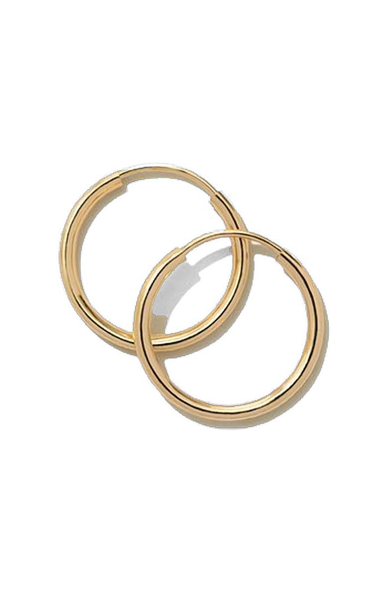 MADE BY MARY 14K Live In Hoop Earrings, Main, color, 14K Solid Gold