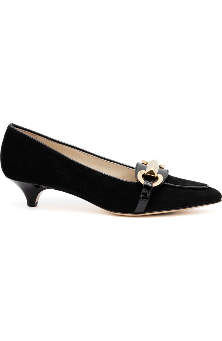 Amalfi by Rangoni Astarte Pointed Toe Kitten Heel Pump, Alternate, color, Black Cashmere