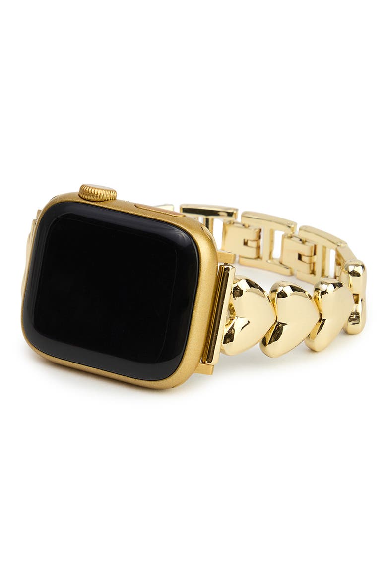 Heart Chain Apple Watch® Watchband, Main, color, GOLD