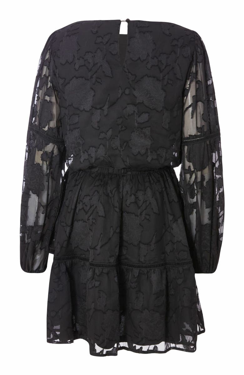 QUIZ Jacquard Mini Skater Dress, Alternate, color,