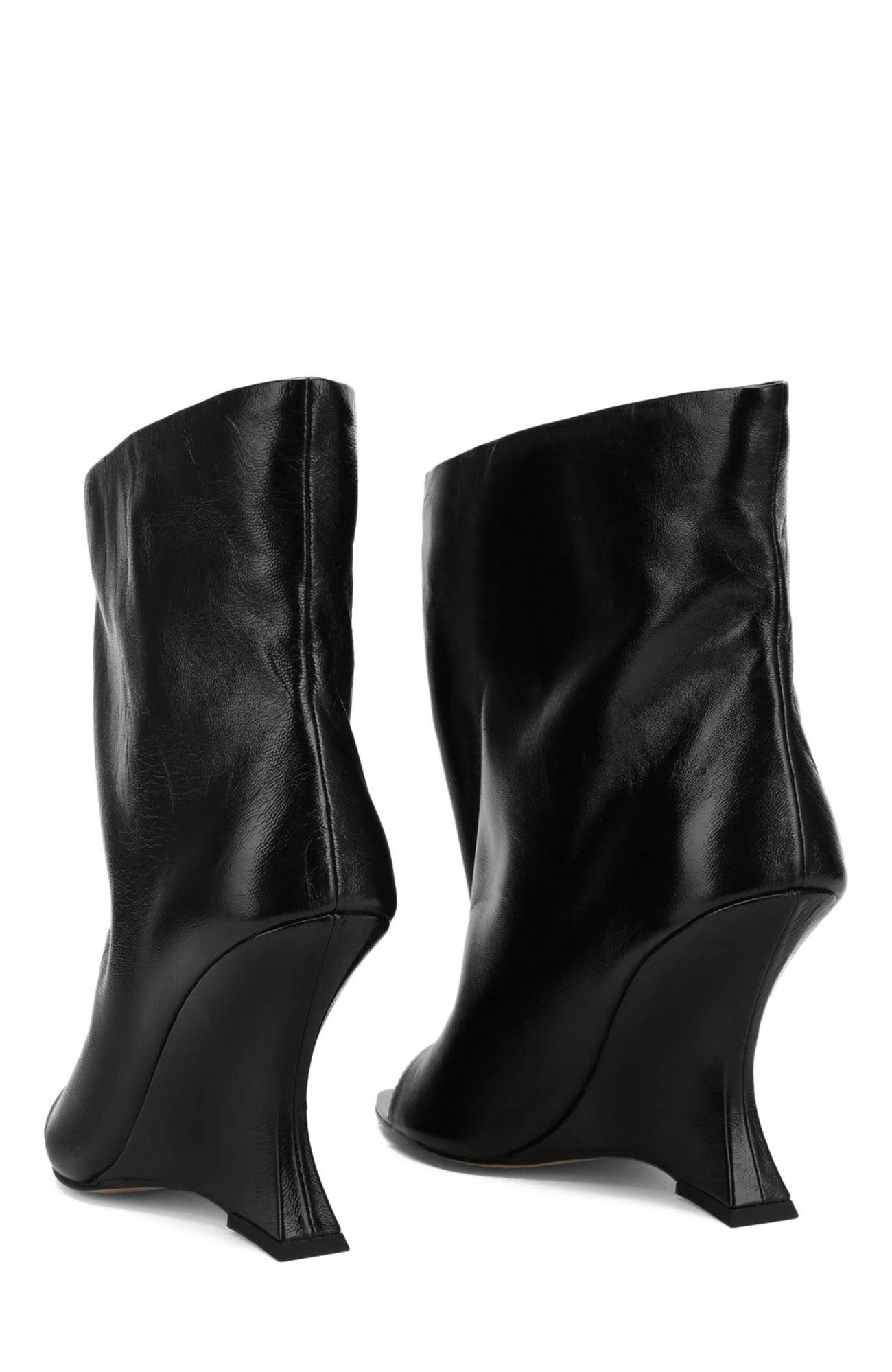 Naked Wolfe Reptile Embossed Leather, Alternate, color, Black