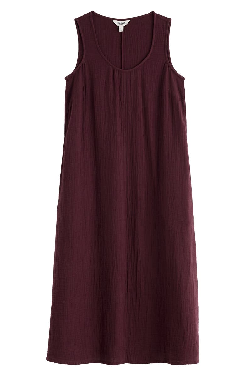 Seasalt Cornwall Helleborne Sleeveless Organic Cotton Dress, Alternate, color, Cacao