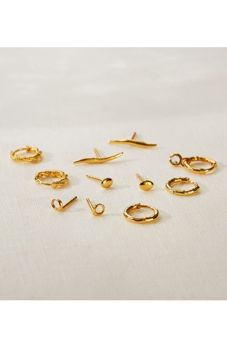 Monica Vinader Nura Reef Open Stud Earrings, Alternate, color, Gold