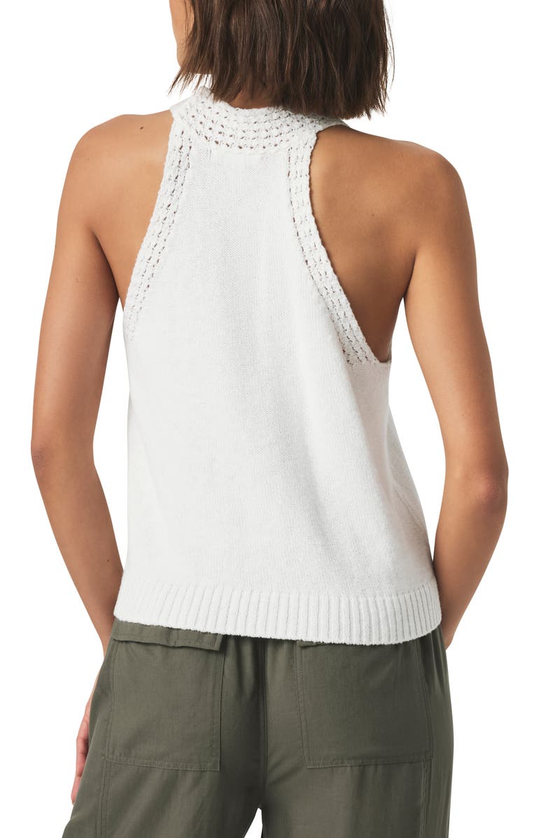 Splendid Talula Cotton Sweater Tank, Alternate, color, White