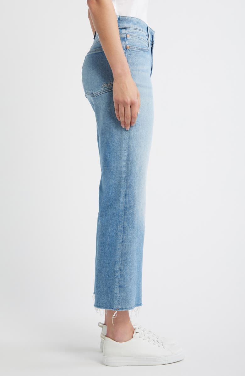 BOSS Orange Kick Flare Crop Jeans, Alternate, color, Light Blue