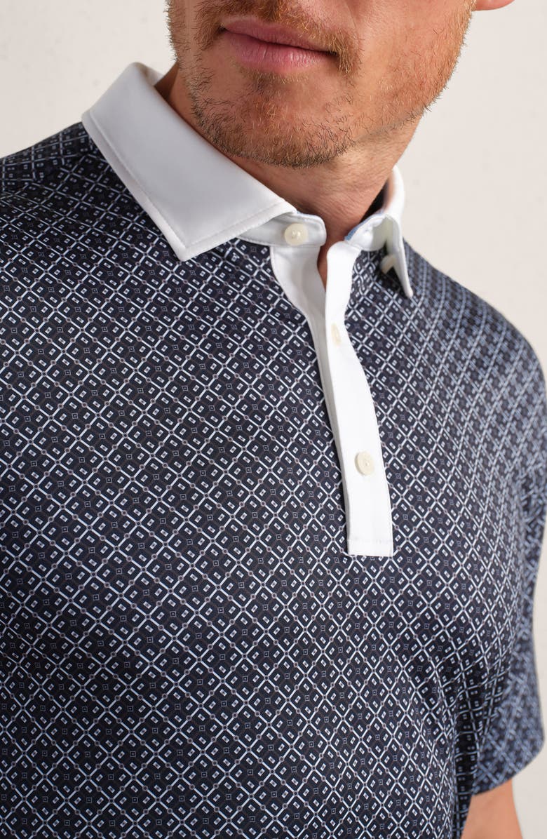 Rhone Golf Sport Geo Print Performance Polo, Alternate, color, 