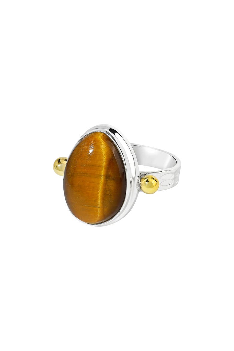 Tiger's Eye Ring, Main, color, BROWN