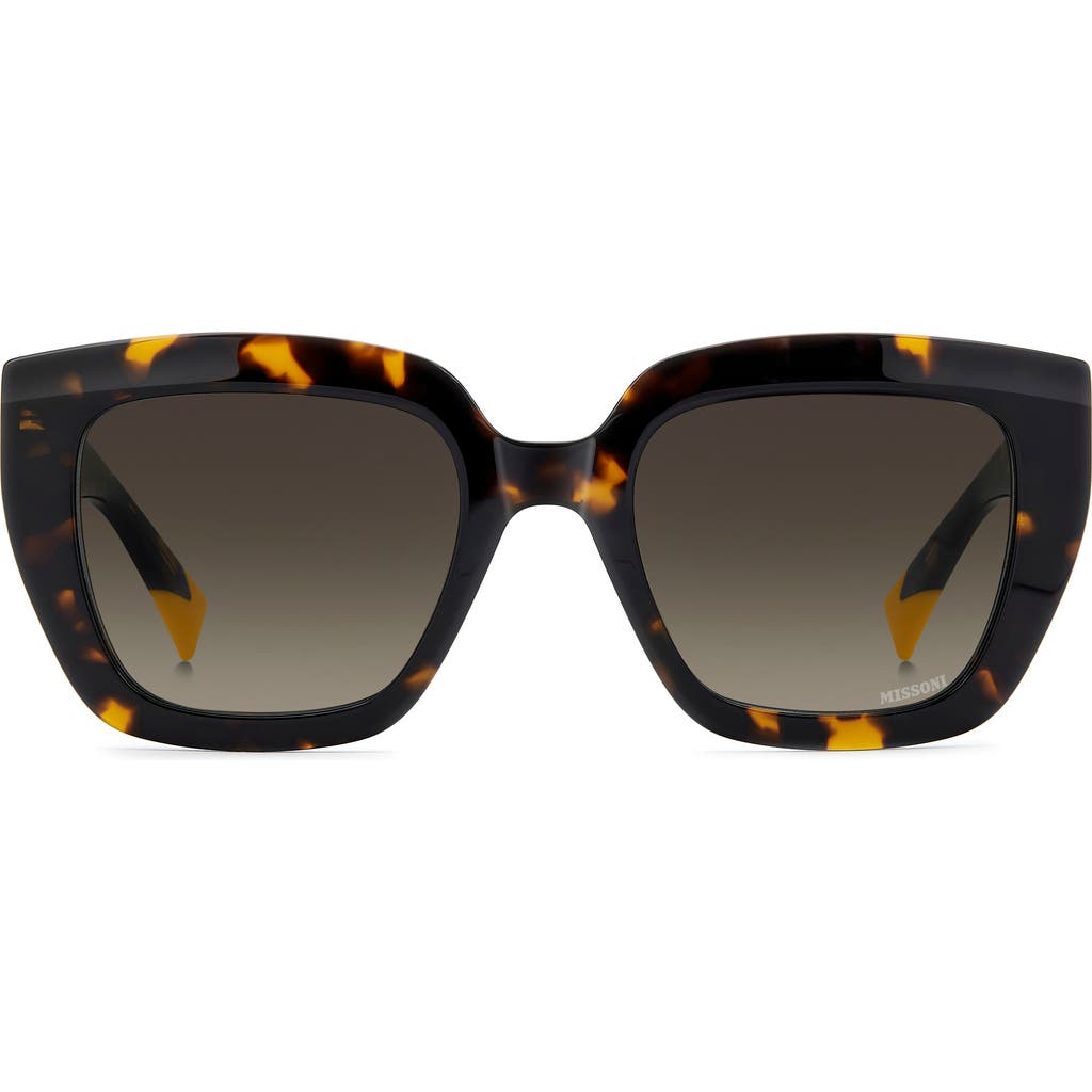 Missoni 52mm Gradient Square Sunglasses In Blue
