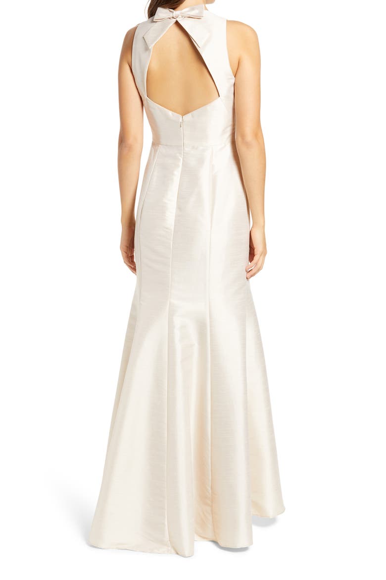 Dupioni Trumpet Gown, Alternate, color, CHAMPAGNE