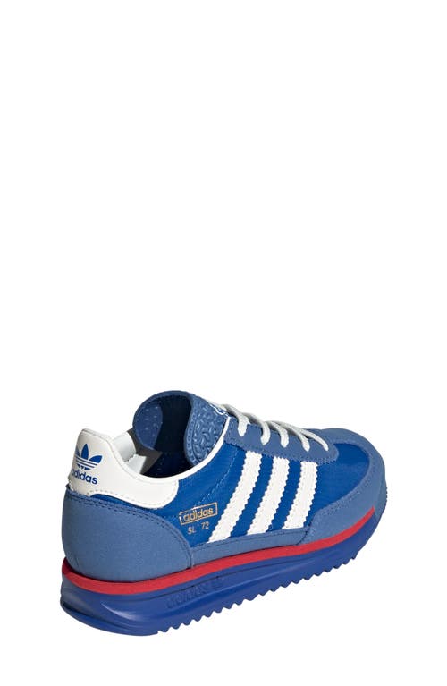Adidas Originals Big Kids Blue Sl 72 Rs Sneakers In Blue/white/better Scarlet