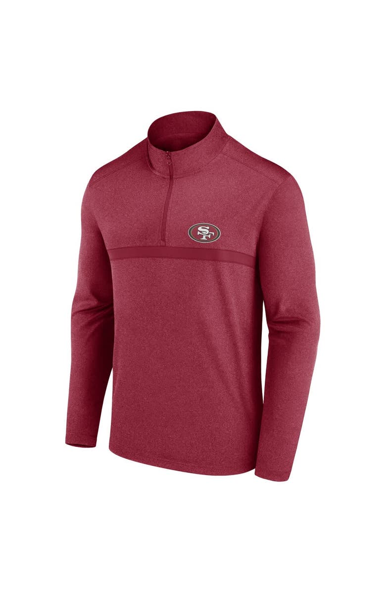 FANATICS Men's Fanatics  Scarlet San Francisco 49ers Head-to-Head Quarter-Zip Top, Alternate, color, Scarlet