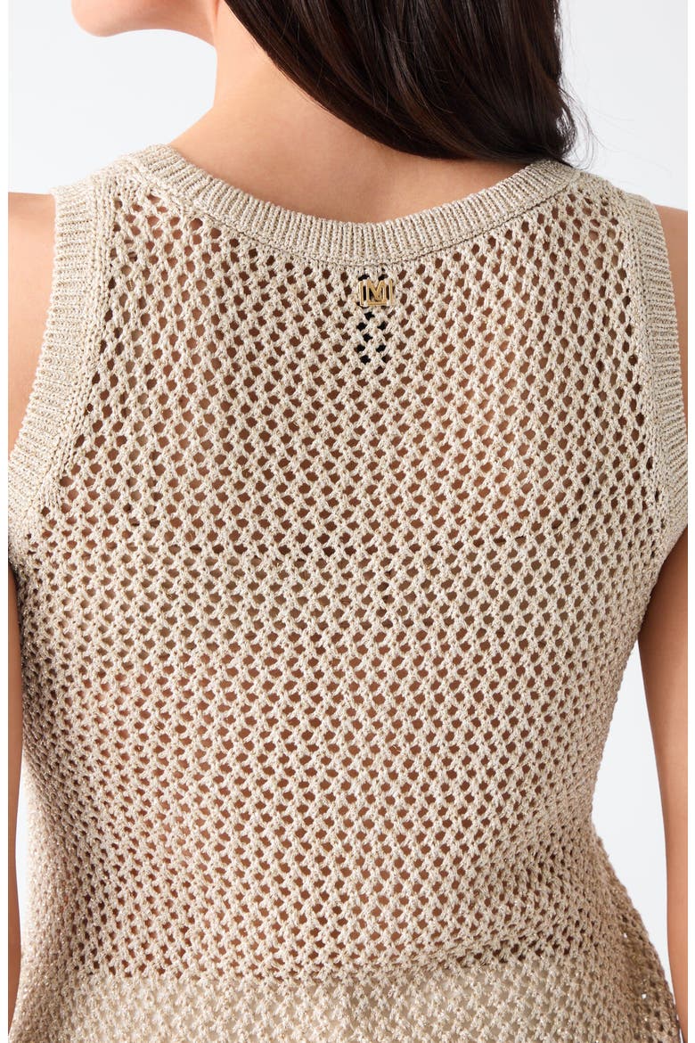 Najat Open Knit Sleeveless Sweater, Alternate, color, CREAMY GOLD MULTI