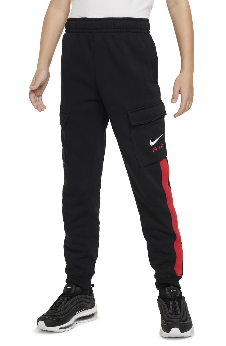 Nike Kids' Air Side Stripe Cargo Joggers, Main, color,