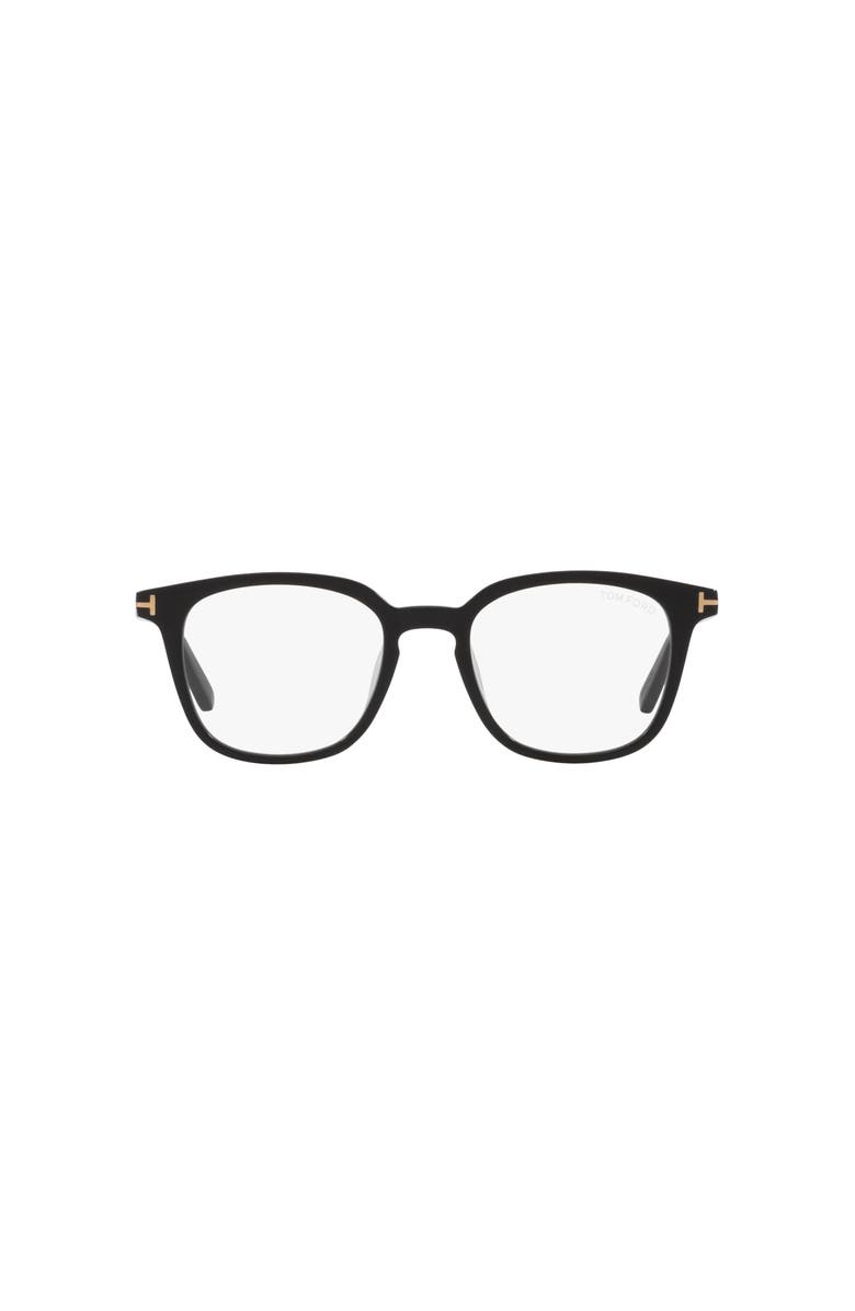 TOM FORD 51mm Square optical glasses, Alternate, color, Black