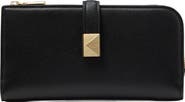 Kate Spade New York deco pebbled leather zip wallet
