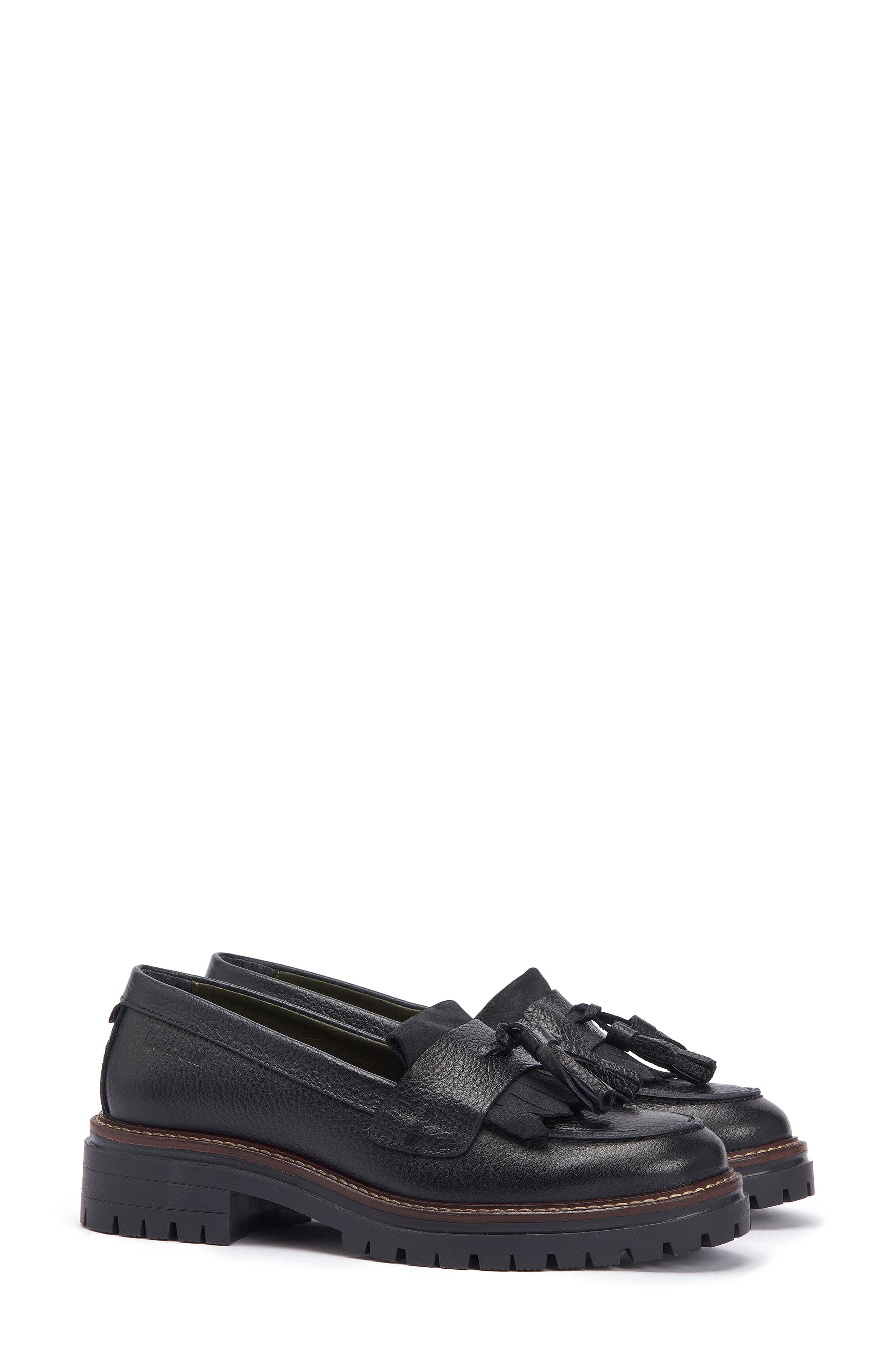 Barbour Dolores Tassel Fringe Loafer, Main, color, 