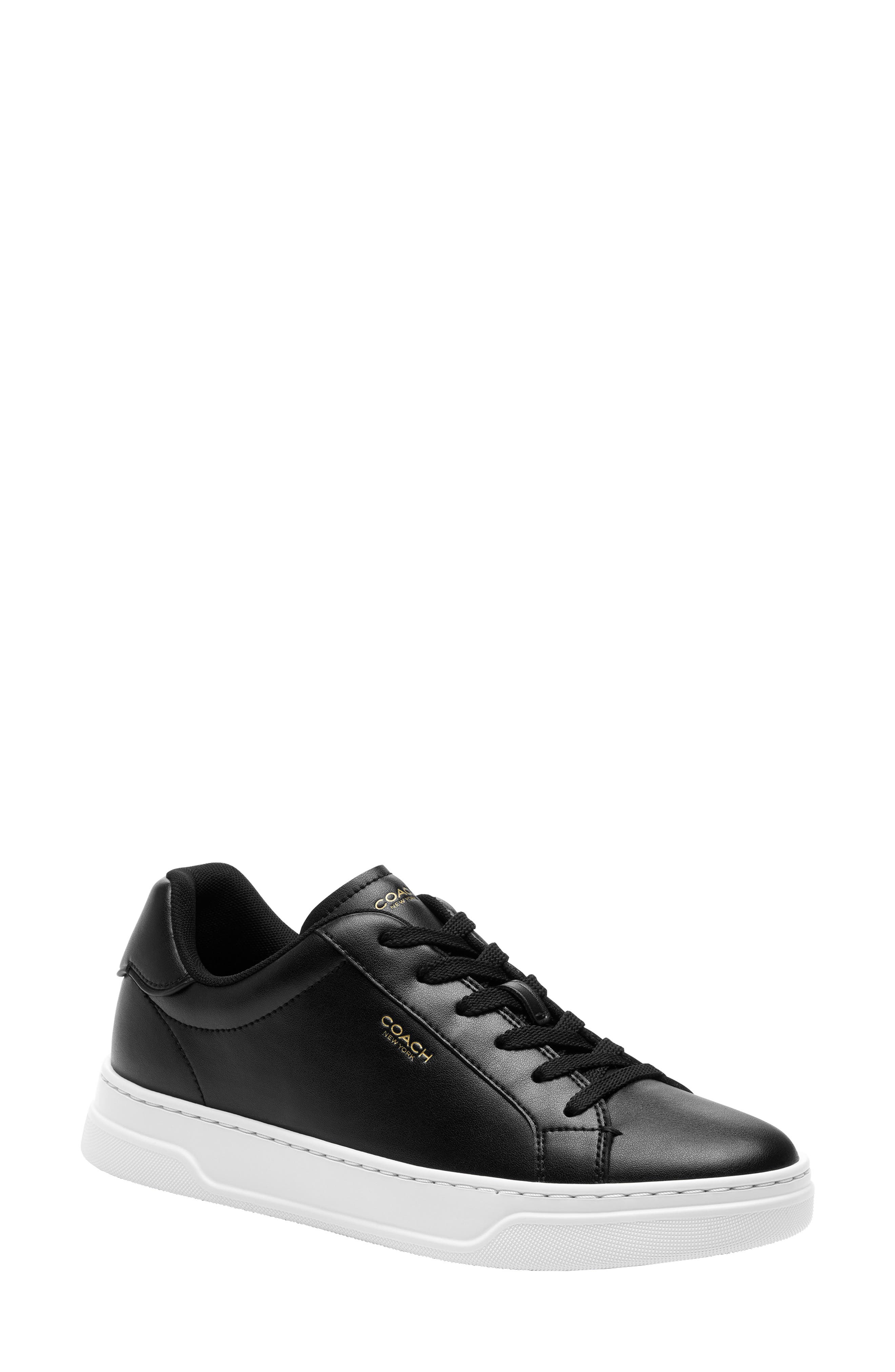 COACH High Line Sneaker, Main, color, Black/ Optic White