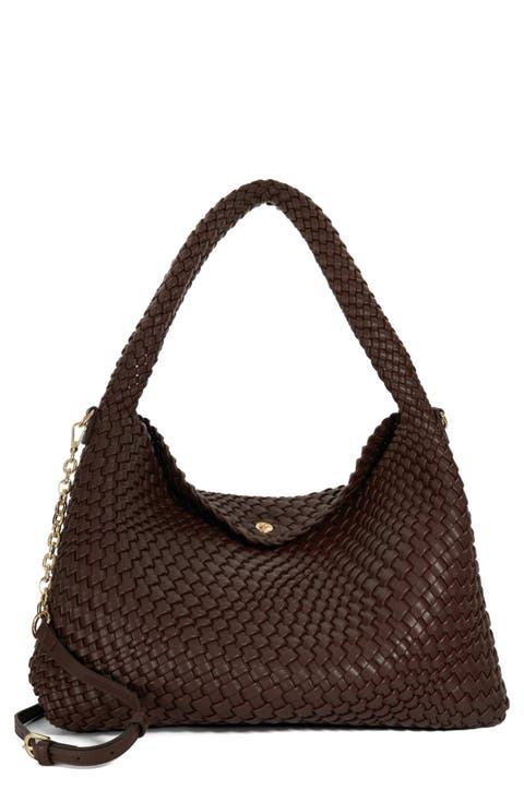 Deliberate L Woven Shoulder Bag