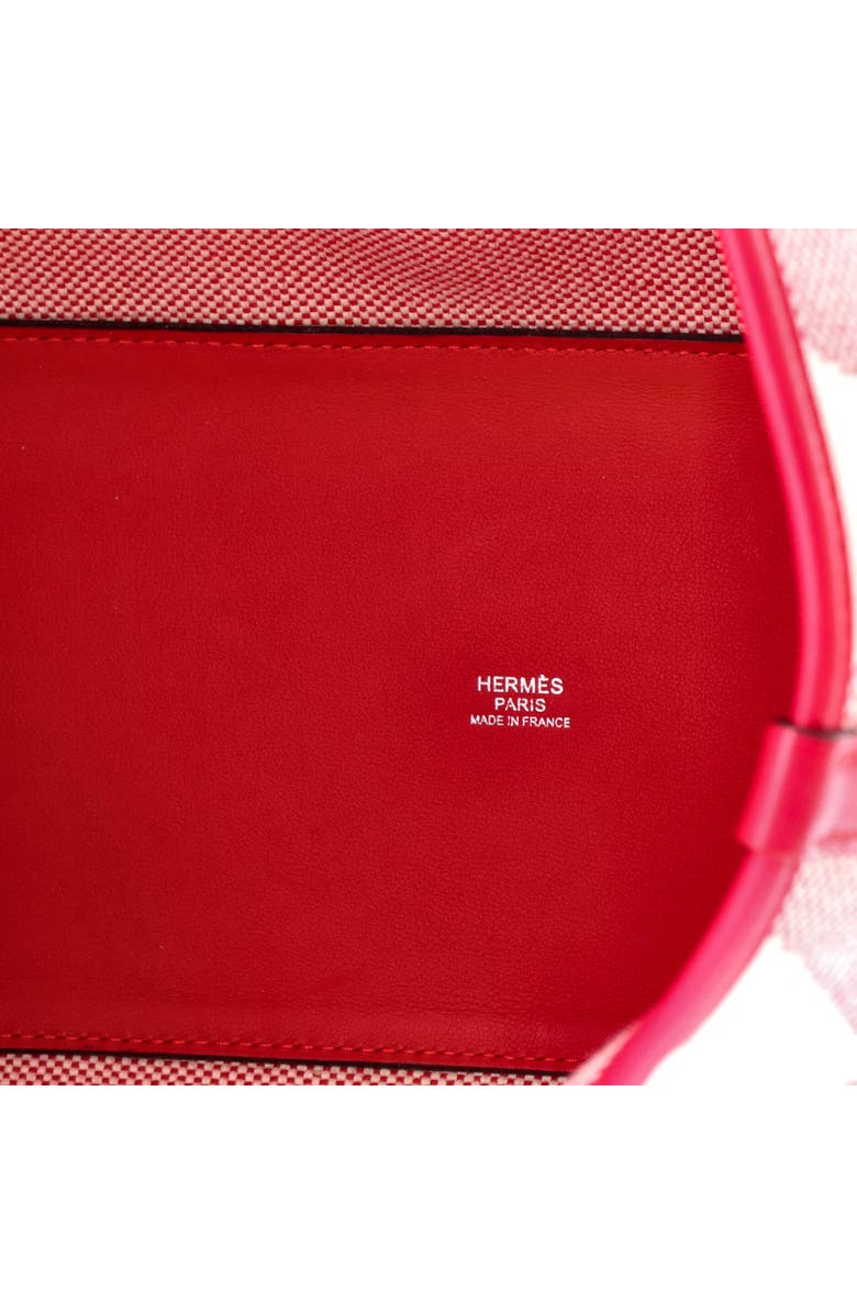 Pre-Owned Hermes Cabas H en Biais Tote Canvas with Leather 40, Alternate, color, Framboise