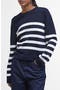 selected Dark Navy Stripe