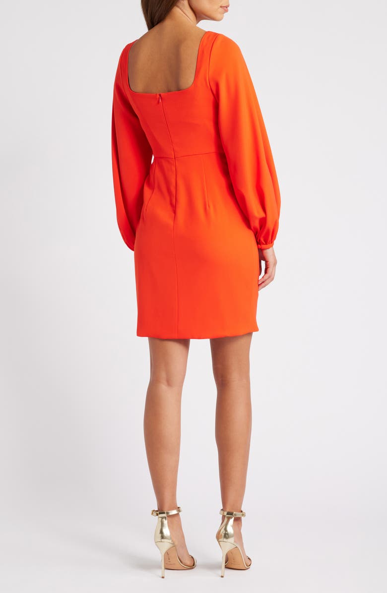 Black Halo Tonja Long Sleeve Minidress, Alternate, color, 