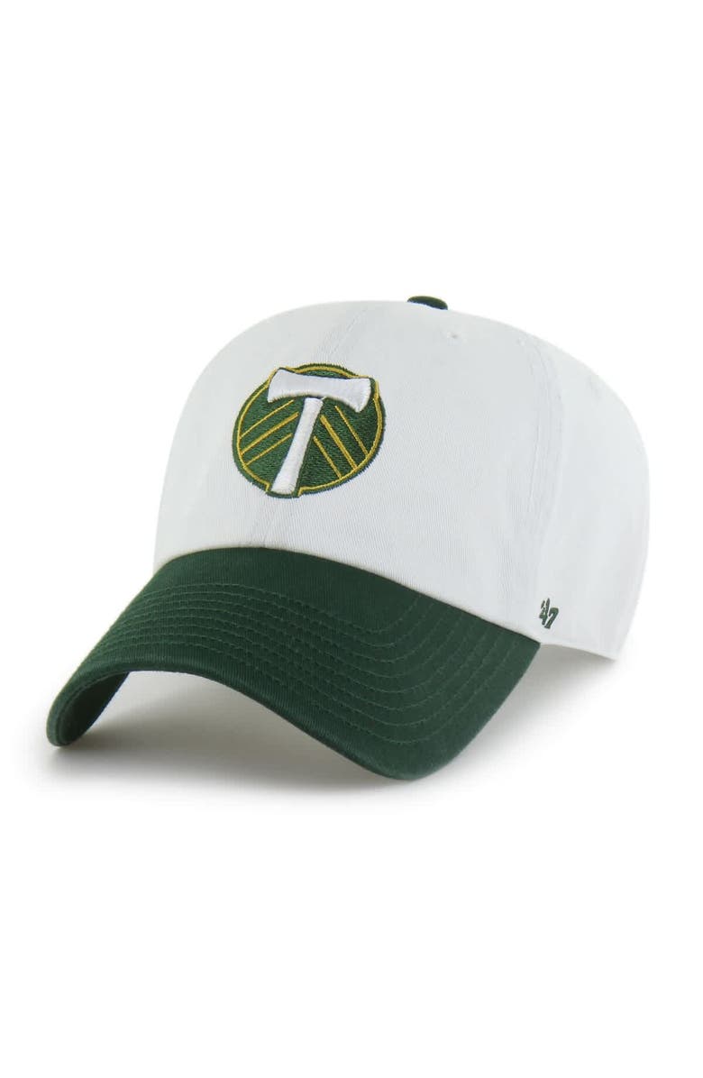 '47 Men's '47 White Portland Timbers Two-Tone Clean Up Adjustable Hat, Main, color, White