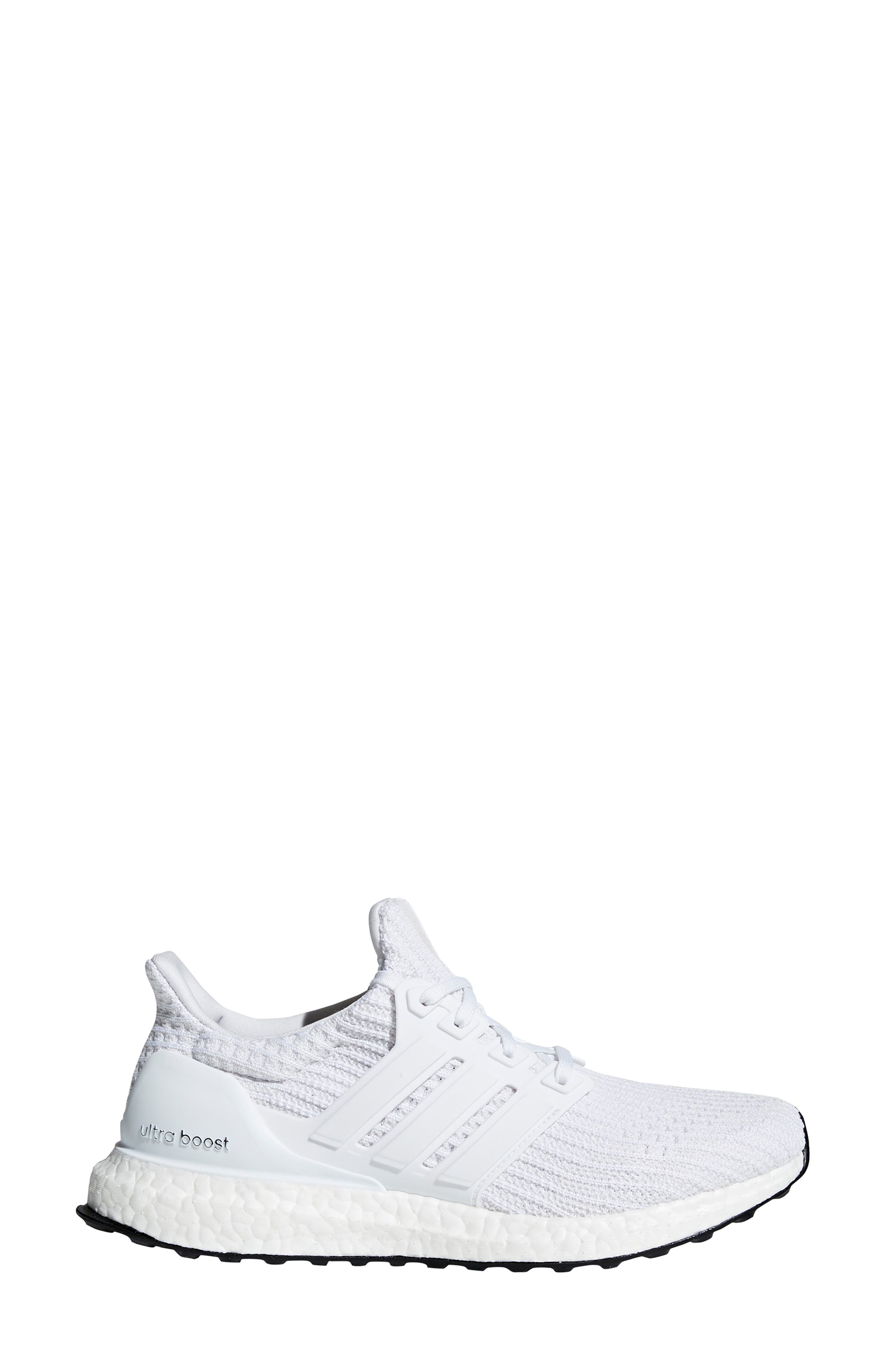 UltraBoost Running Shoe, Alternate, color, WHITE/ WHITE