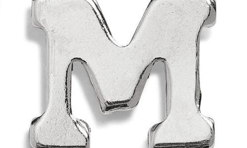Nashelle Initial Charm In Sterling Silver - M