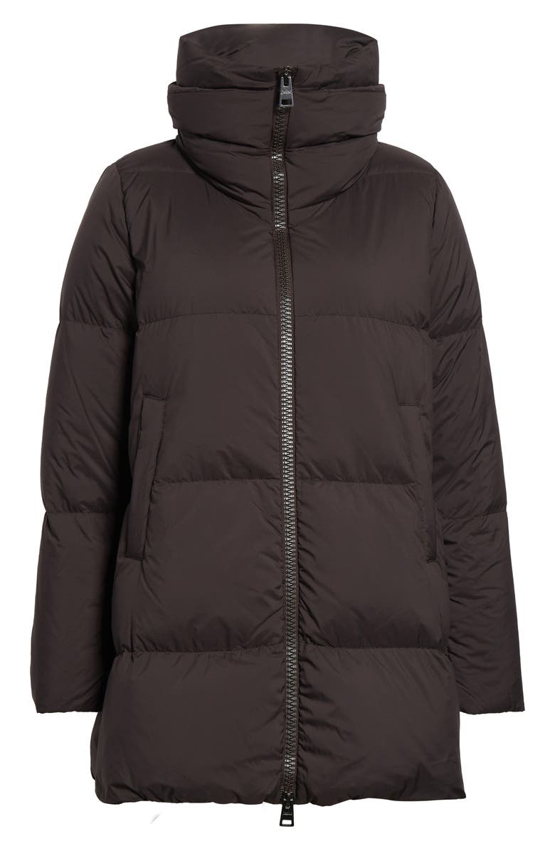 Herno Box Quilted Water Resistant Down Coat, Alternate, color, Marrone Scuro