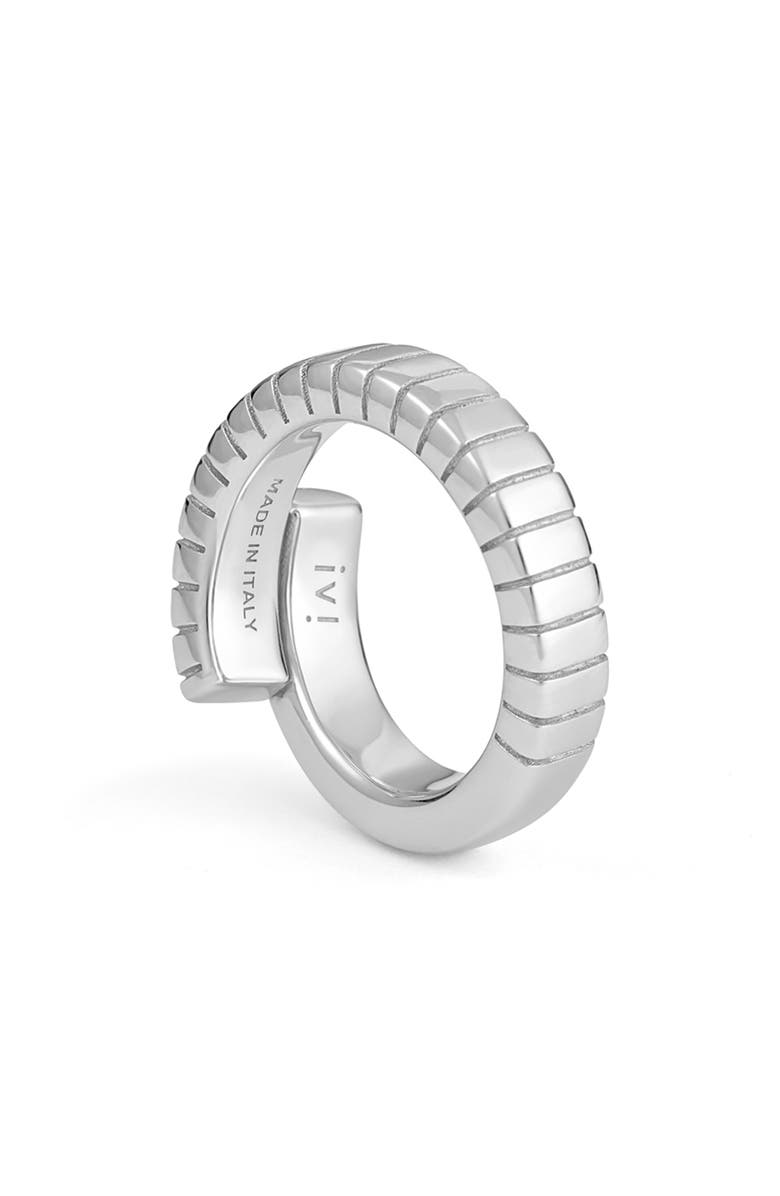 IVI Los Angeles Joia Slim Twist Ring, Alternate, color, Silver