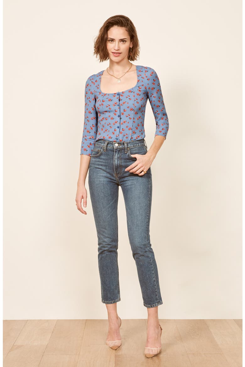 Jorja Square Neck Top, Alternate, color, LULU
