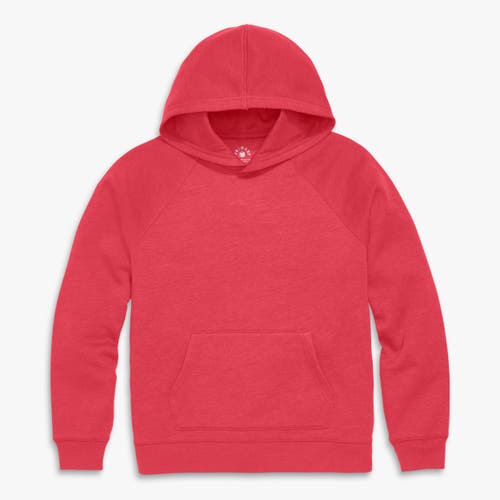 Primary Adult Cozy Fleece Pullover Hoodie In Red