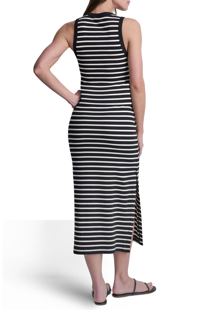 Tank Maxi Dress, Alternate, color, BLK/ EGGNOG