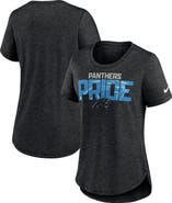 Nike Women's Nike Heather Black Carolina Panthers Local Fashion Tri-Blend T-Shirt