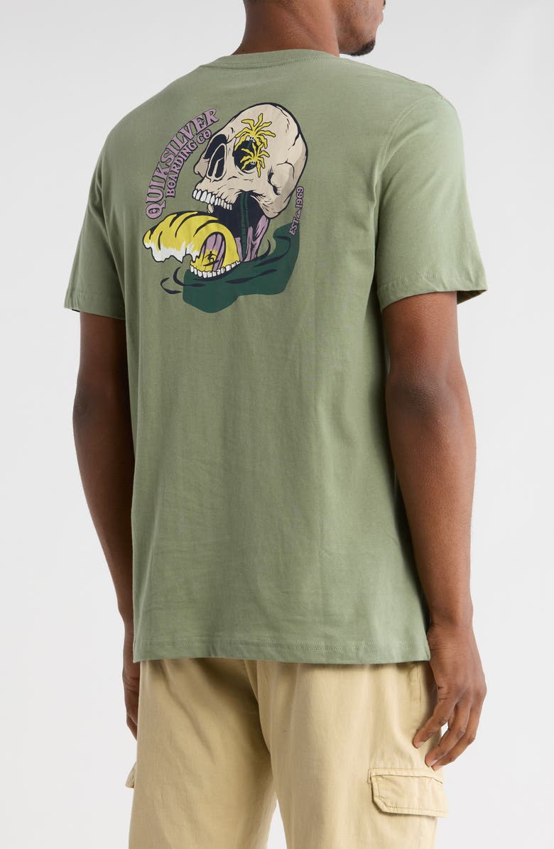 Quiksilver Stint Cotton Graphic T-Shirt, Alternate, color, Sea Spray