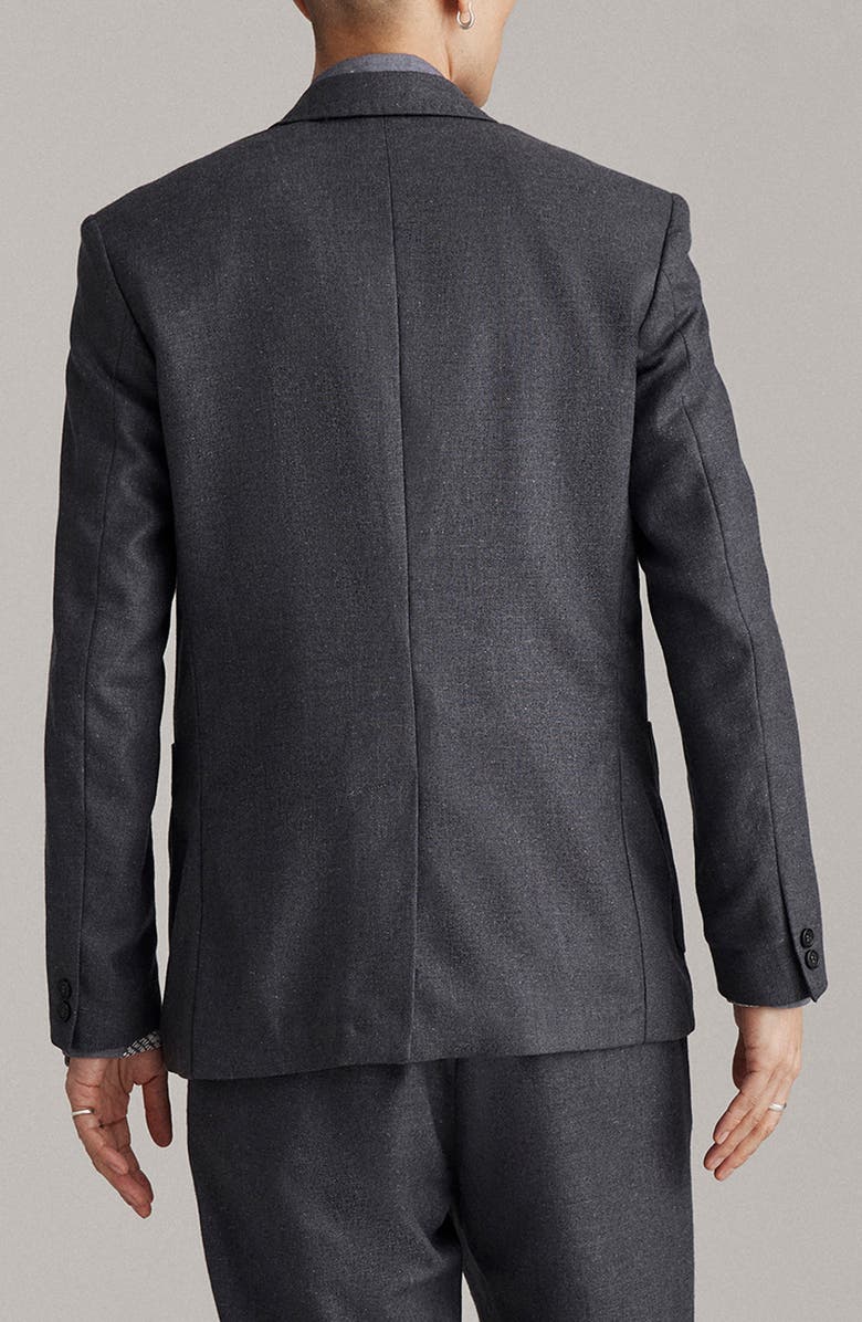Billy Reid Archie Silk & Wool Sport Coat, Alternate, color, Charcoal