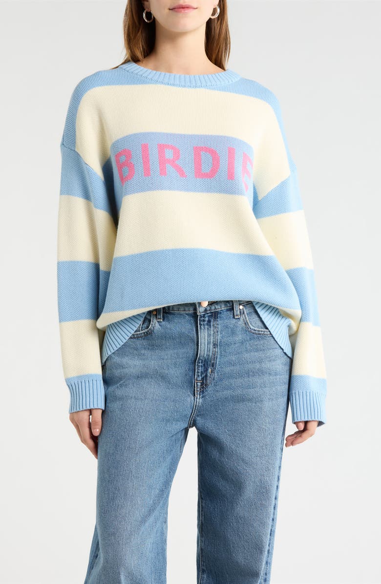 SUGARLIPS Golf Birdie Stripe Sweater, Main, color, 