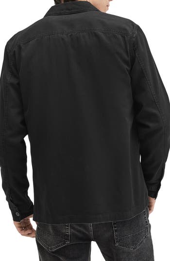 Spotter Cotton Denim Button-Up Shirt Jacket