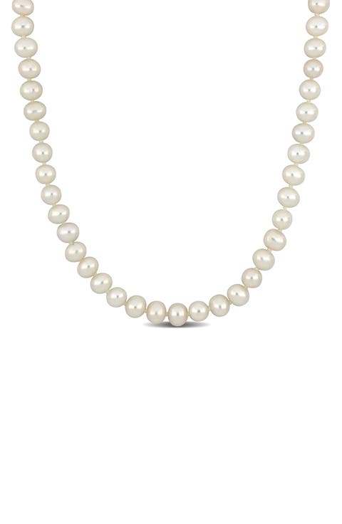 Cultured Pearl Necklace, 5–5.5mm