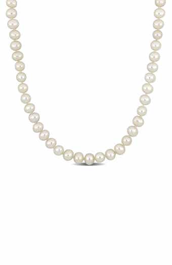 Cultured Pearl Necklace, 5–5.5mm