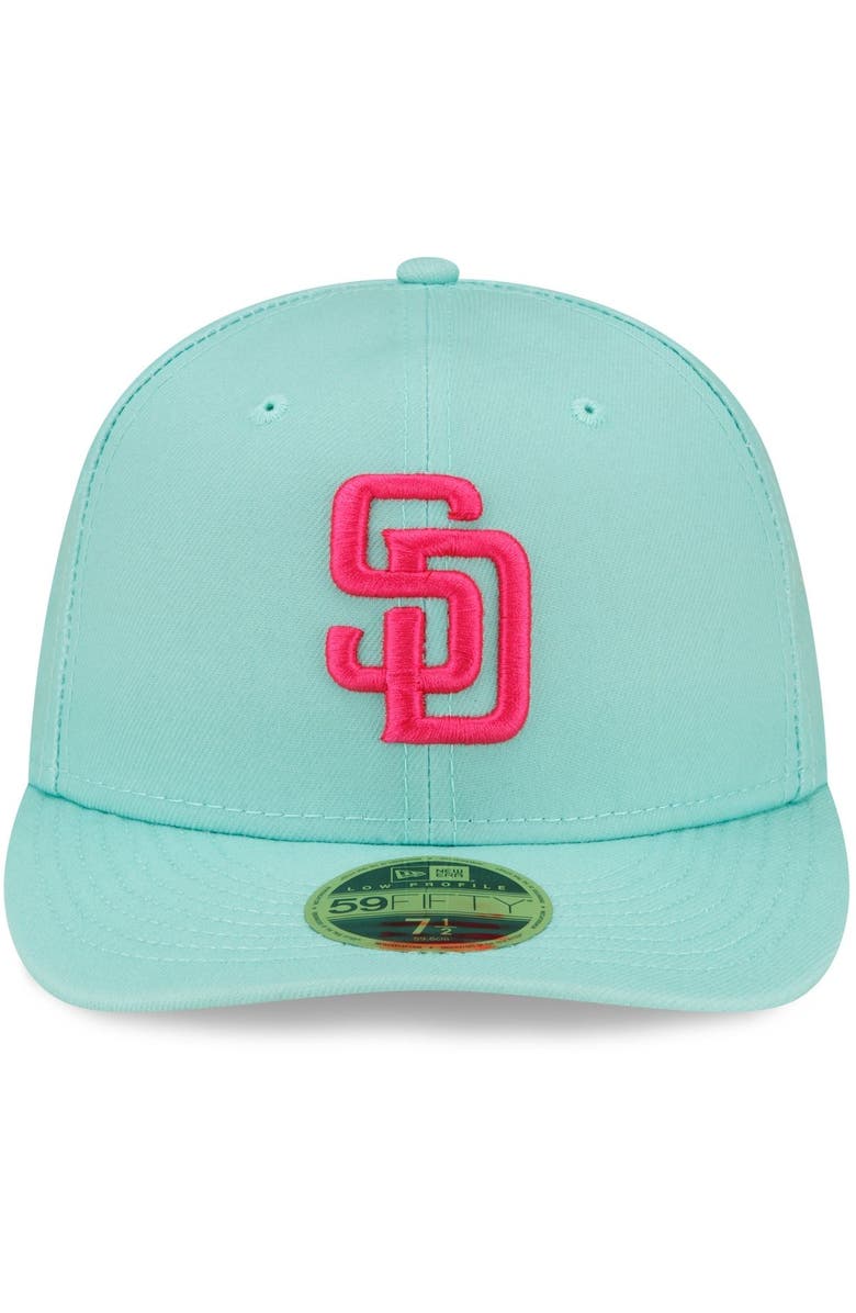New Era Men's New Era Mint San Diego Padres 2022 City Connect Low Profile 59FIFTY Fitted Hat, Alternate, color, 