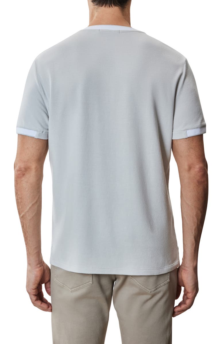 Robert Barakett Tessio Baseball Collar Short Sleeve Henley T-Shirt, Alternate, color, Light Grey