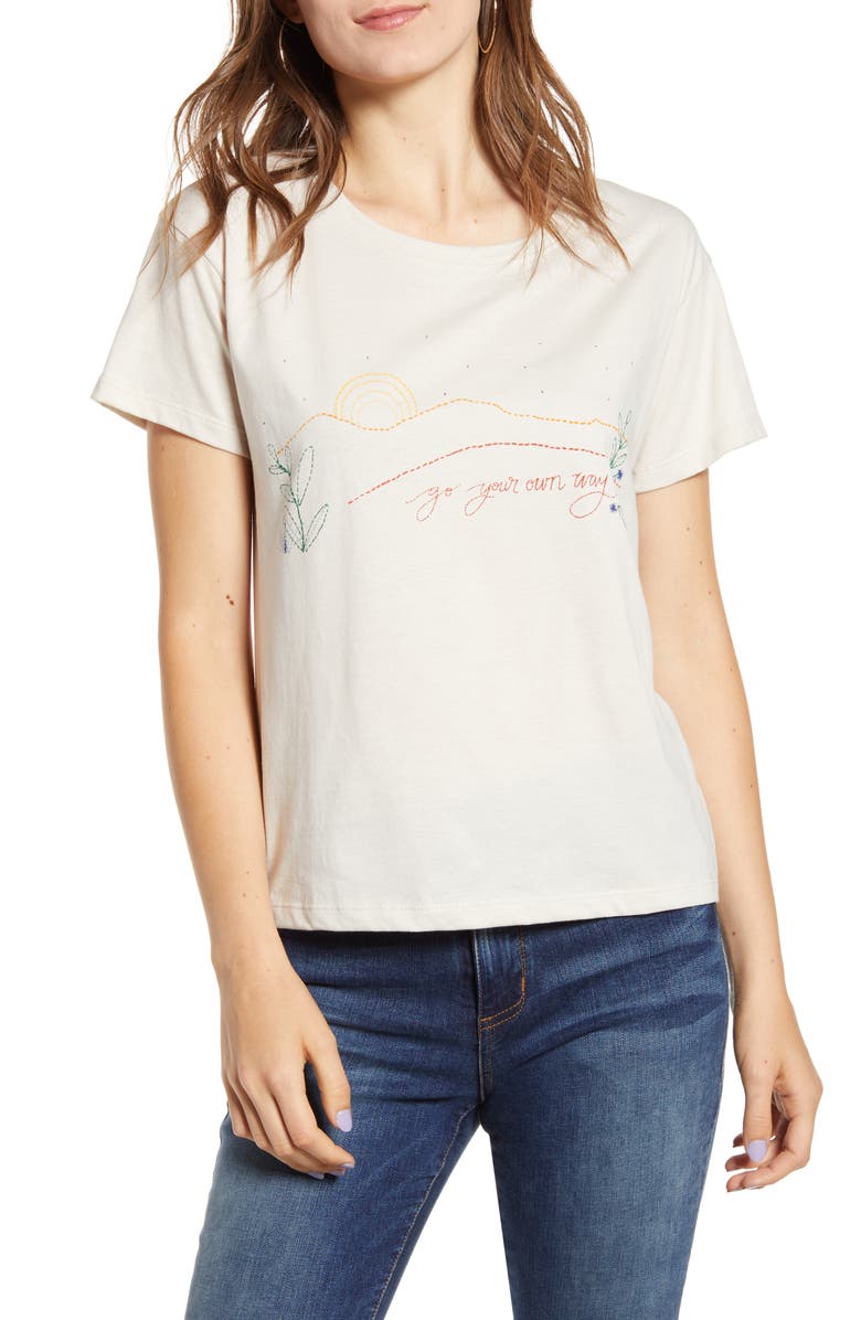 PST by Project Social T Go Your Own Way Cotton Tee, Main, color, 