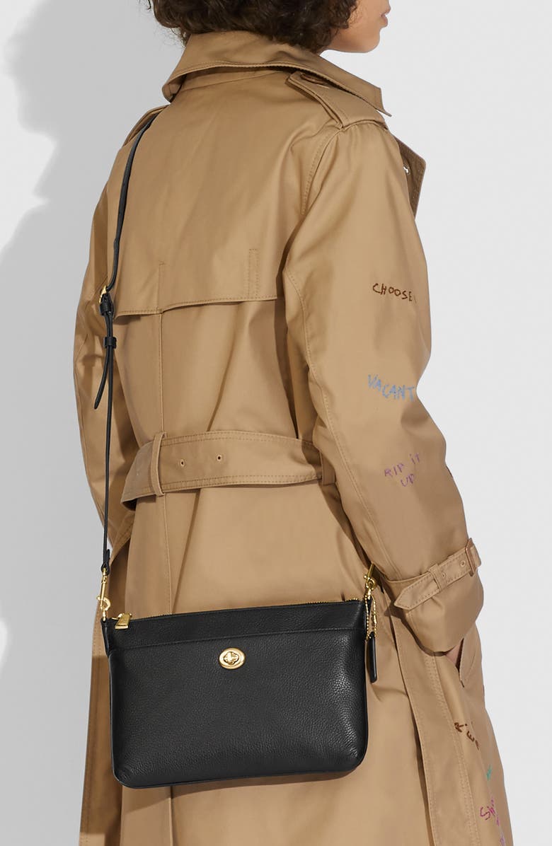 COACH Polly Pebble Leather Crossbody Bag, Alternate, color,
