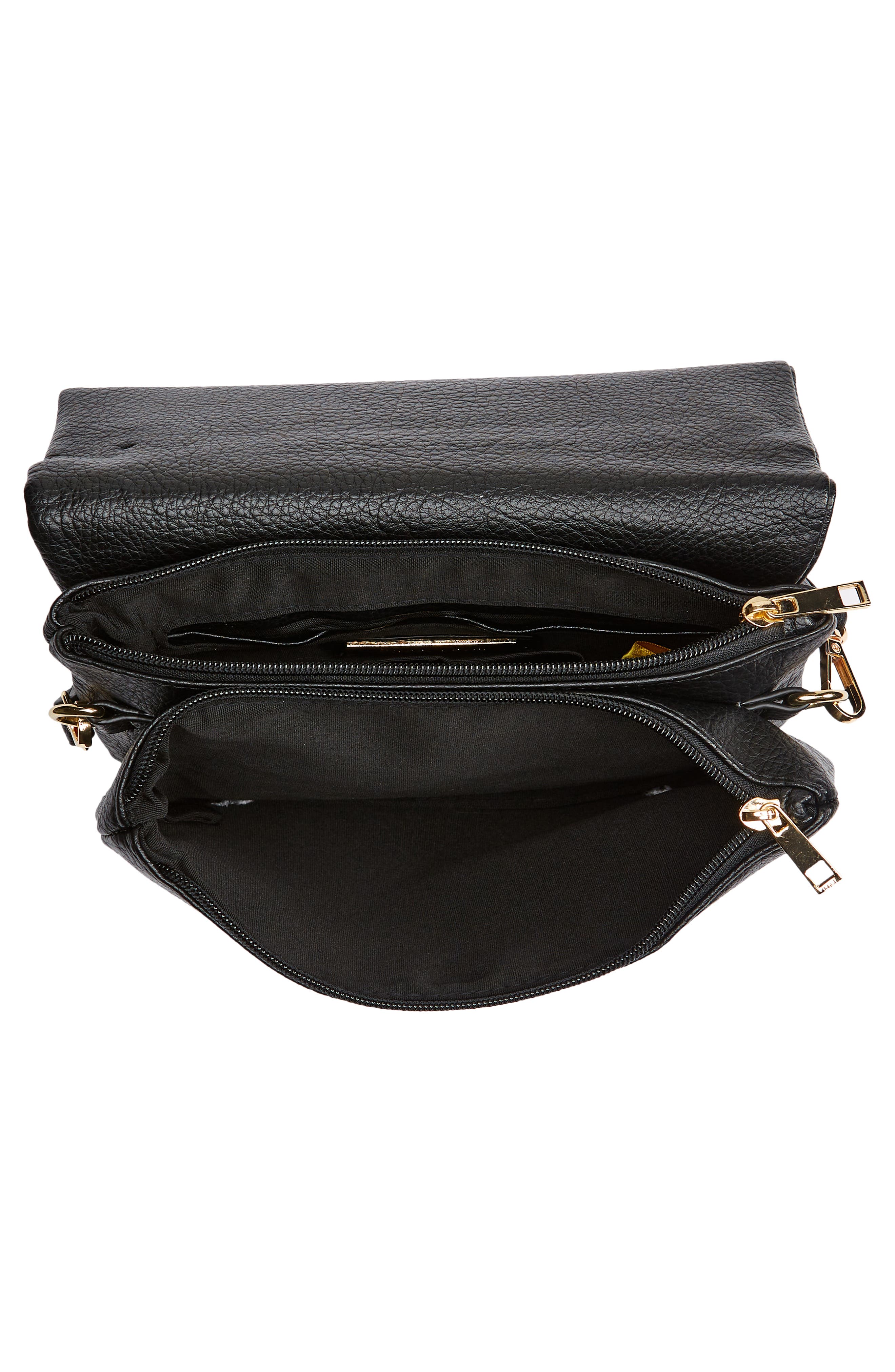 Street Level Medium Faux Leather Crossbody Bag, Alternate, color, 