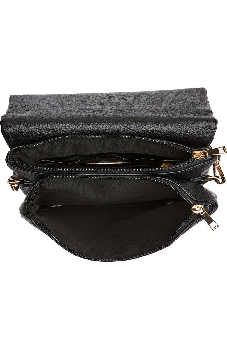 Street Level Medium Faux Leather Crossbody Bag, Alternate, color,