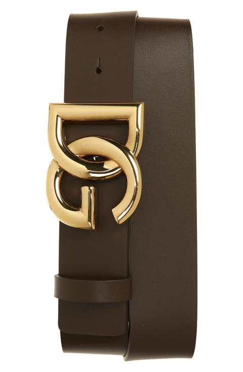 ベルト Dolce & Gabbana SS23 Logo belt (BE1521AM681 8S070) DOLCE & GABBANA D&G Logo Gold Buckle Thin Narrow Belt Black